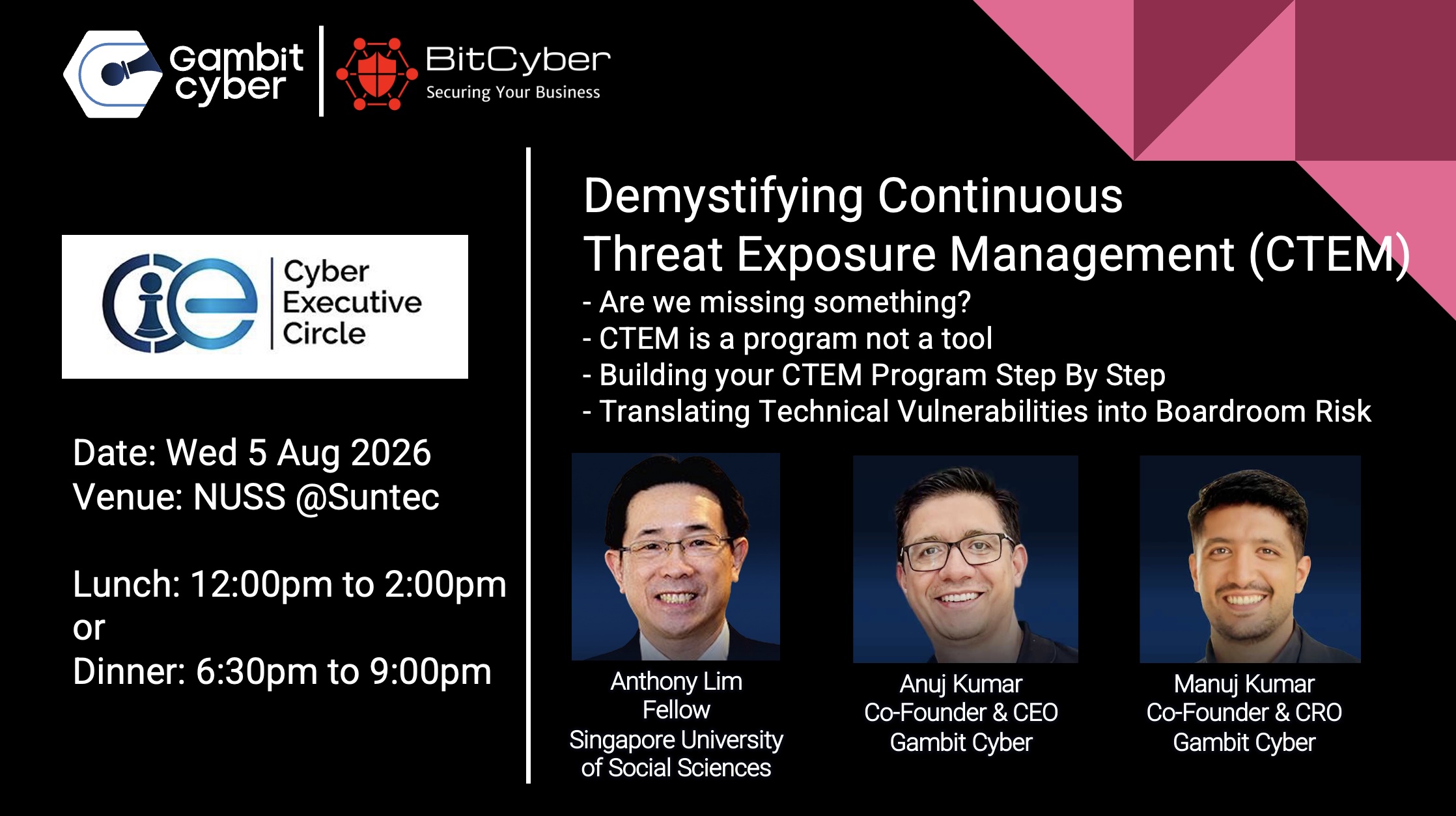 Gambit Cyber BitCyber Cyber Executive Circle